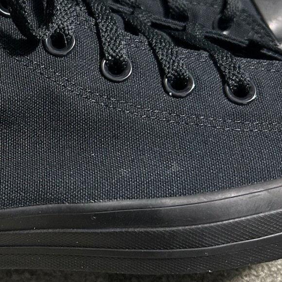 Converse All Star Chuck Taylor Black High Top Sneakers Men's 10.5/Women's 12.5 - Picture 3 of 14